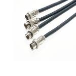 GX16 Welded Male Waterproof Data Connector With Wire 6 Core Metal Aviation Plug