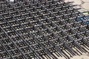 ribbed reinforced concrete slabs with square mesh for pavements | precast panels