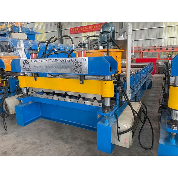 1000mm Metal Roof Roll Forming Machine Offering Customizable Roll Forming Solutions for Trapezoidal and Long Span Roofing Sheets