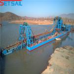 75kw-150kw Generator Power Chain Bucket River Sand Gold Mining Ship for River