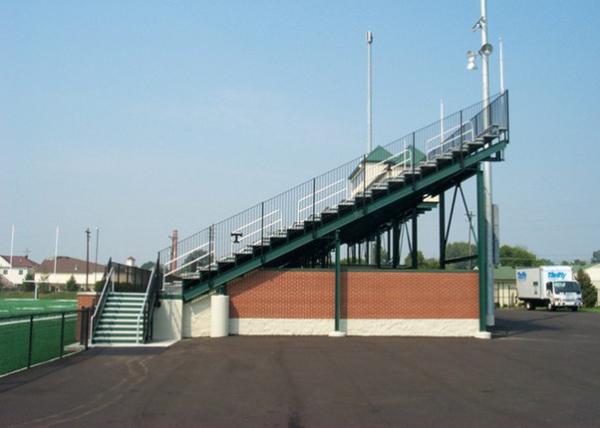 Vertical Picket Railing Aluminum Stadium Seats Outdoor Aluminum Bleachers For