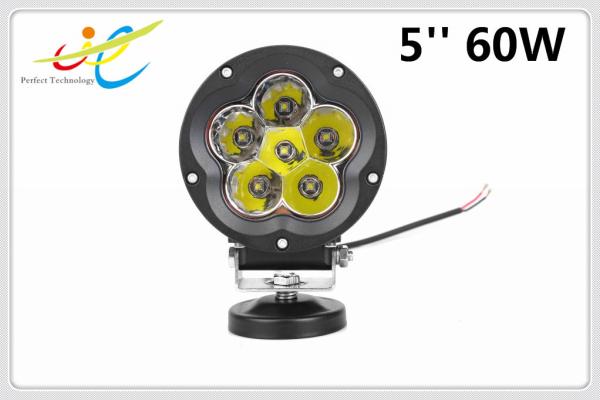 DC 12V/24V Flood Spot 5'' 60W Led Driving Light, 5inch Round 60W Led Driving