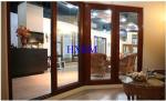 Powder Coating EPDM 6063-T5 Aluminium Clad Wood Windows For Houses