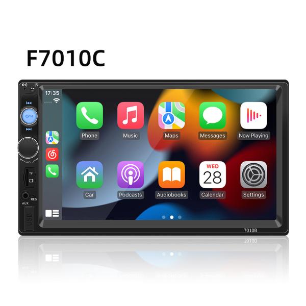 Creatall 7-Inch HD Large Screen Car Radio Central Control MP5 BT Player with CarPlay USB Support WAV MP3 APE AAC FLAC Portable