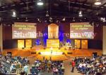 Dust Proof Indoor Led Stage Screen Rental , Clear Led Video Wall Rent For Church