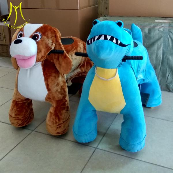 Hansel battery operated plush rideable dinosaur toy kiddy ride coin electric