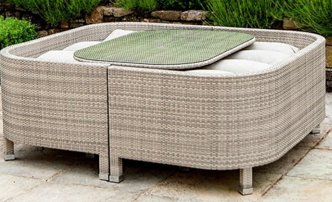 Nordic Style Terrace Courtyard Living Room Sofa Wicker Rattan Chair Patio