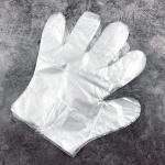 Sanitary Transparent Food Hanling Gloves / Clear Disposable Plastic Cooking