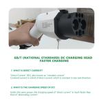 E-Mingze Portable Electric Vehicle Charger GBT Standard 2.2KW Output Power 5m