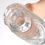 750ml Glass Square Bottle for Juice in Super Flint Material and Clear Flat XO