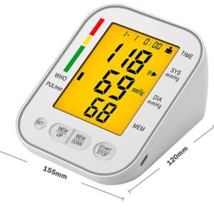 Wholesale Local Language Arm Blood Pressure Monitors 0 - 280 mmHg 396g Automatic Storage from china suppliers