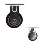PU 4 Inch Replacement 440LBS PP Core Heavy Duty Rigid Casters