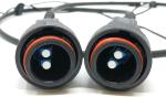 Fullaxs Duplex LC Fiber Optic Patch Cord Outdoor IP67 2M Open Bulkhead For FTTA