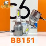 C6 H4 White Yellow Dual Color Universal LED Headlight Bulb For Motorcycle Spare