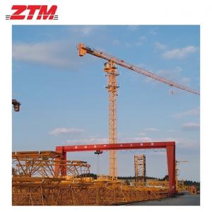 China ZTT146 Flattop Tower Crane 8t Capacity 60m Jib Length 1.5t Tip Load Swing Crane Lifting Equipment on sale