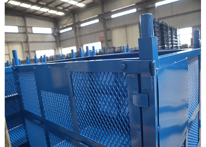 Stackable Forklift Stillage Bin Mesh Pallet Cages Drop Front