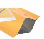 High Quality Matte Pure Aluminum Foi three side seal Clear Plastic Cosmetic Bags