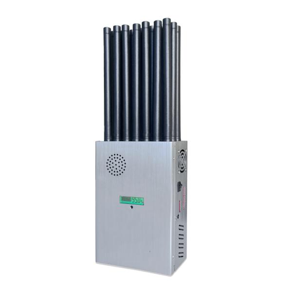 New design 21 antennans portable signal jammer blocking WIFI 6E and mobile phone 2G, 3G, 4G, 5G and GPS, WIFI, UHF, VHF, RF,LOJACK signals with new