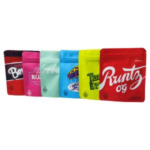 Wholesale Custom Resealable Smell Proof Edible Packaging Pouch Soft Touch Child Resistant Mylar Bags from china suppliers