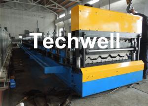 Wholesale Galvanized Steel Double Layer Forming Machine For Roof Wall Cladding With HRC50 - 60 Heat Treatment from china suppliers