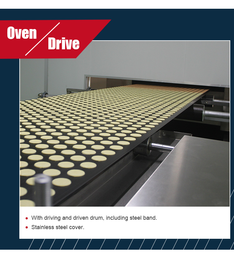 Electric Food Grade Biscuit Production Line Conveyor Belt Machine For Cookies