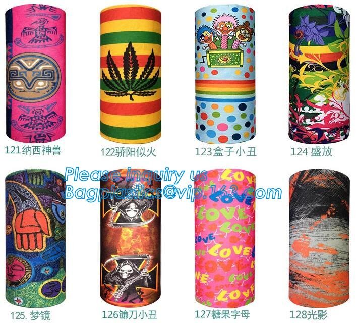 custom colorful seamless multifunctional bandana,Bespoke multifunctional seamless tube sun protection face mask scarf ba