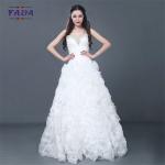 New model simple elegant handmade beaded off shoulder dress sale ball gown