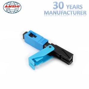 Wholesale SC / UPC Fiber Optic Fast Connector Field Assemble FTTH Quick Connector fiber cable fast connector Singlemode from china suppliers