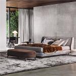 Button Design Modern Bedroom Furniture Sets King Size Luxury Bed Italian Style
