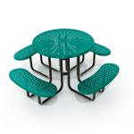 Powder Coating 1913L*1913W*775H Mm Picnic Table Bench Set