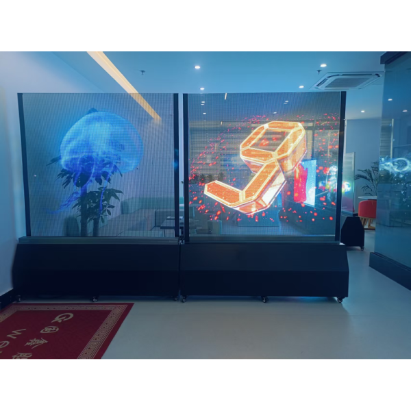 Full HD Transparent Hologram Screen Ultra Thin Lightweight Soft Screen Indoor Advertising Stage Show Commercial Use
