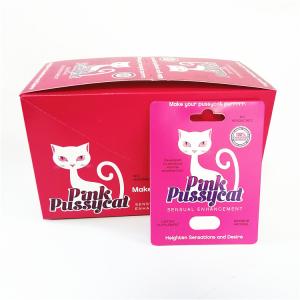 Wholesale Custom printing display paper cards tear notch line boxes Pink Pussycat card box with blister from china suppliers