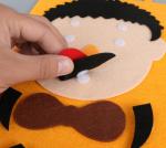 Felt Puzzle Toys Kids DIY Facial Expression Emotion Changing for Children