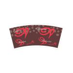 Printed Single PE Paper Cup Fan 230gsm Food Packaging Box Offset Printing