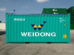 20 Foot High Cube Open Top Container , Custom Color Steel Shipping Containers