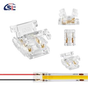 Wholesale Waterproof IP20 COB LED Strip Connectors for 8mm 10mm Strip to Strip Plastic L-Shaped from china suppliers