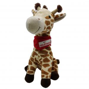 China Anti Fading 25cm Standing Giraffe Stuffed Animal on sale