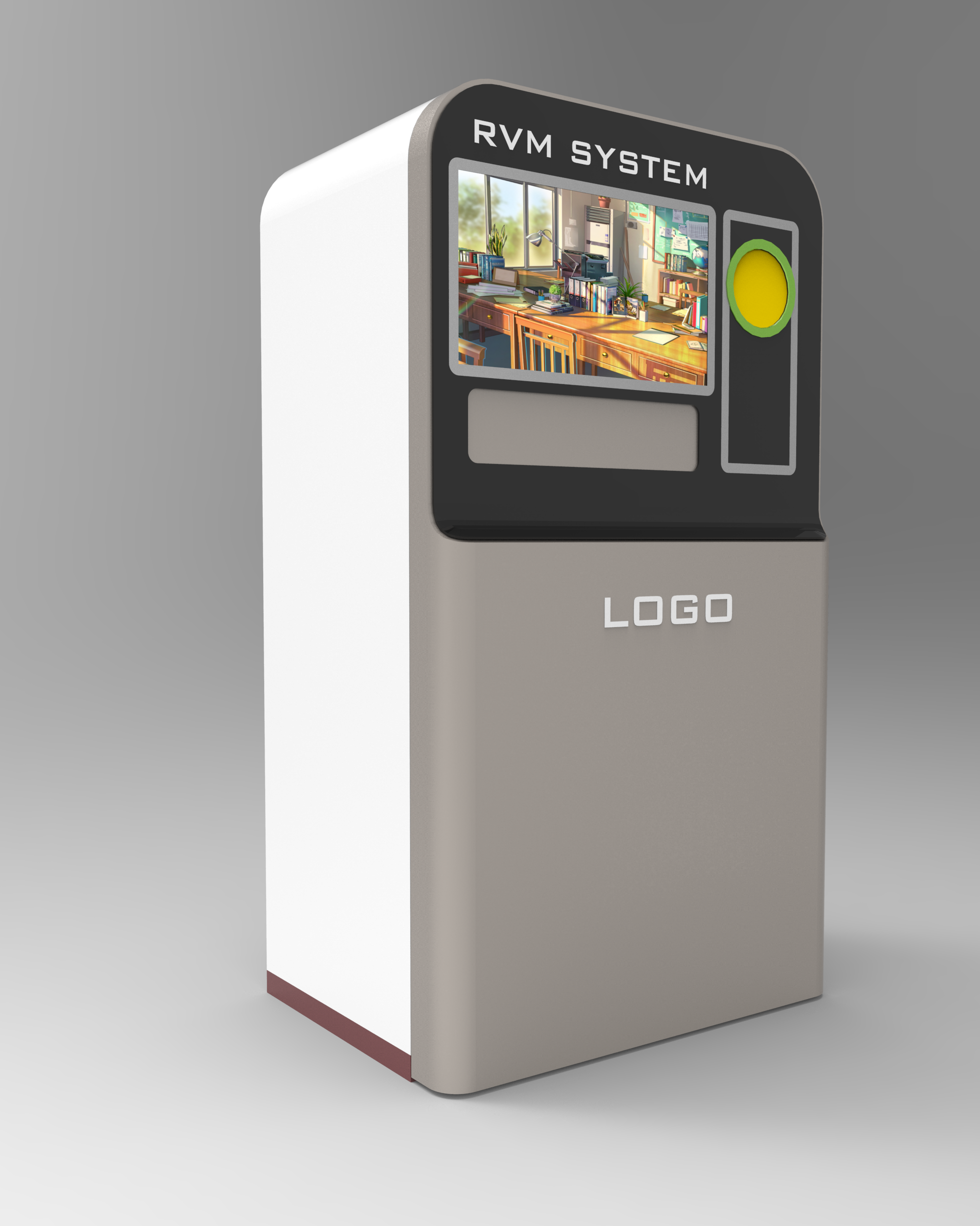 Commercial Supermarket Indoor Circle RVM 7020