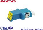 Single Mode Monomode Fiber Optic Adapter Lc Upc Shutter Full Flange Blue Color