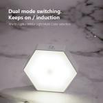 Hexagonal 70LM 4.5VDC Battery Operated Motion Sensor Light Intelligent Control