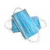 Buy cheap Disposable Blue Earloop Face Mask Non Irritating For House Cleaning / Woodworkin from wholesalers