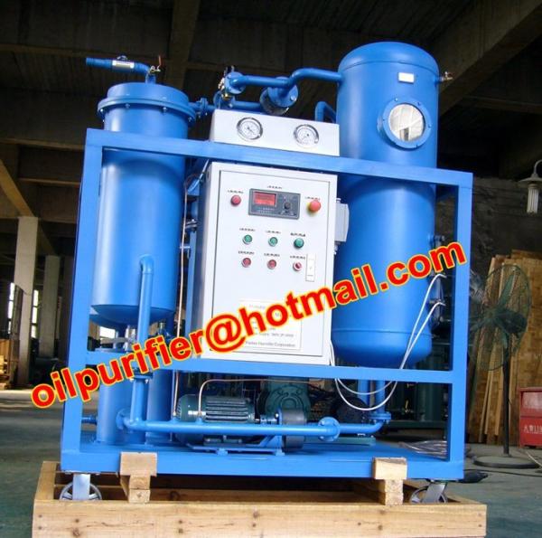 Quality Turbine used Oil Filtration and Flushing machine, Dewater and break emulsification, multi-stage filter via auto-back for sale
