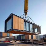 Anti Corrosive Coating Standard Single Story Container Homes With Rock Wool