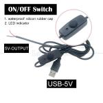 Waterproof Silicone Rubber Cover on off Push Button Switch 5V USB to Open Bare