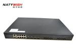 Black Color 10G GPON OLT , GPON OLT Device With 20km Transmission Distance