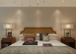 Removable Non woven Wallpaper Simple Stripes Pattern for Bedroom