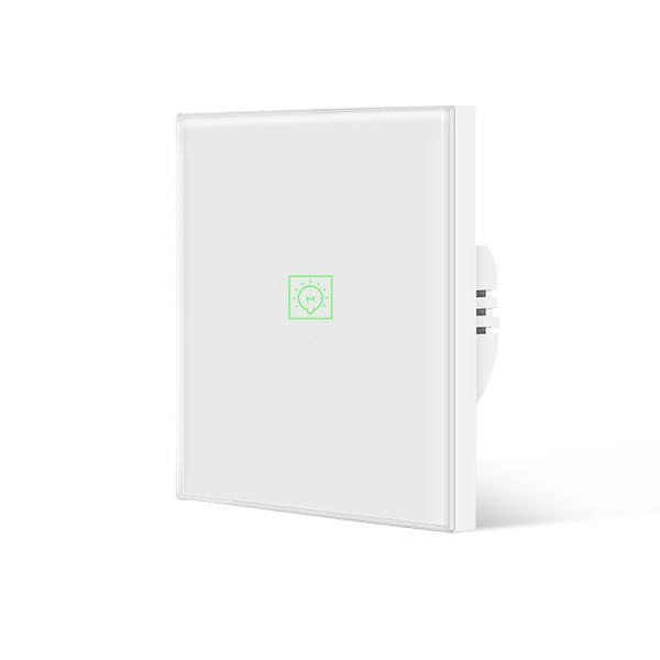 Glomarket 1 Gang Tuya Zigbee Eu Standard Smart Switch No Neutral Glass Touch
