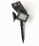 24.5x15x14cm solar powered garden lED lights Double Heads 24LED ABS 2000mah