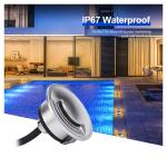 Ultra Thin IP67 Waterproof Recessed 2W LED Outdoor Inground Lighting SS316 Cover
