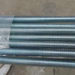White Zinc Plated All Thread Rod Carbon Steel Material Din 975 Grade 6.8